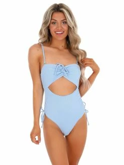 Sunday Brunch Walking On Sunshine Blue One Piece Swimsuit Sale