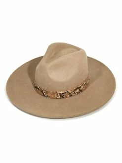 Accessories Wanderlust Khaki Snake Trim Hat Hats