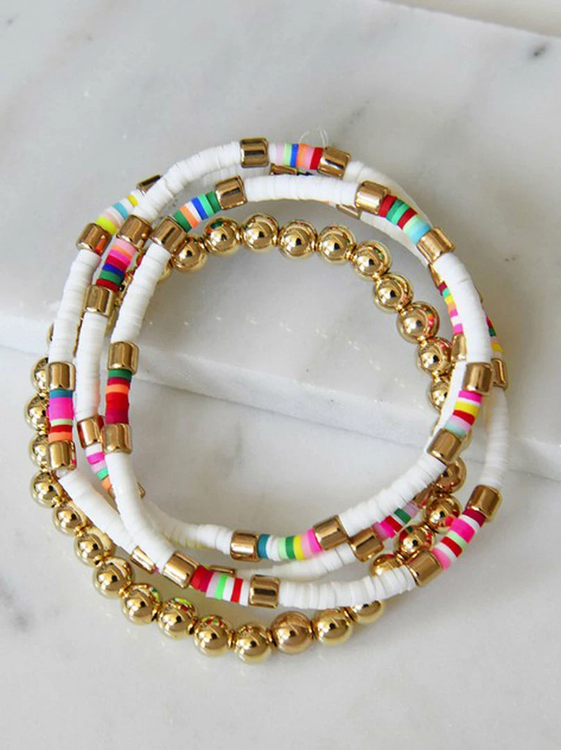 Best Pirce โ Jewelry Heishi Beaded Bracelet Set ๐ 1 Jewelry Heishi Beaded Bracelet Set