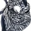 Accessories Trendy Zebra Satin Hair Scarf