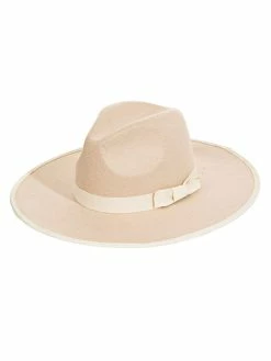 Accessories Hats Free Falling Beige Ribbon Hat