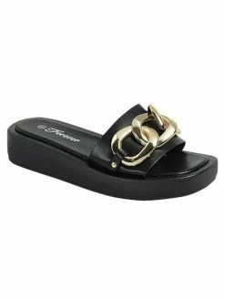 Forever Link Chain Slide On Sandals