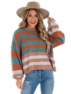 Blue B Tops Crash Course Cozy Stripe Sweater