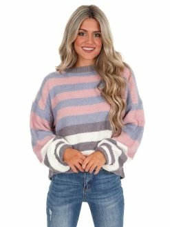 Blue B Tops Crash Course Cozy Stripe Sweater