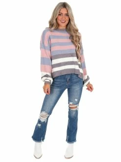 Blue B Tops Crash Course Cozy Stripe Sweater