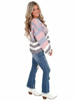Blue B Tops Crash Course Cozy Stripe Sweater