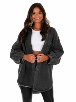 Cheap ๐ Blue B Take My Hand Rhinestone Fringe Denim ๐ Shirt ๐ฏ 9 Blue B Take My Hand Rhinestone Fringe Denim Shirt