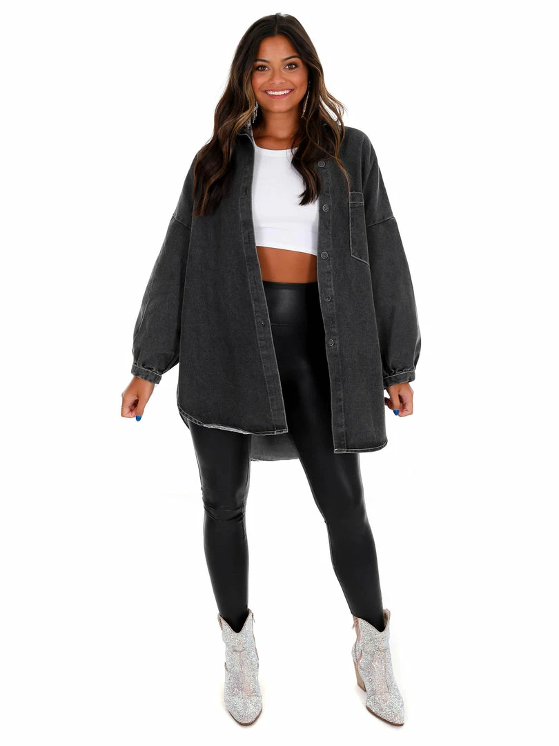 Cheap ๐ Blue B Take My Hand Rhinestone Fringe Denim ๐ Shirt ๐ฏ 5 Blue B Take My Hand Rhinestone Fringe Denim Shirt