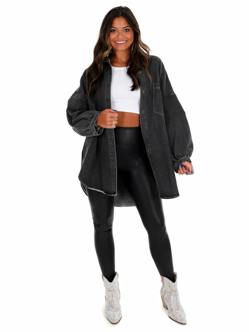 Cheap ๐ Blue B Take My Hand Rhinestone Fringe Denim ๐ Shirt ๐ฏ 6 Blue B Take My Hand Rhinestone Fringe Denim Shirt