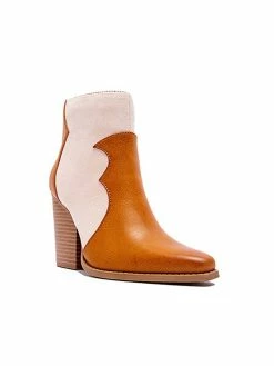 East Lion Corp Booties Ramble On Camel Ankle Bootie