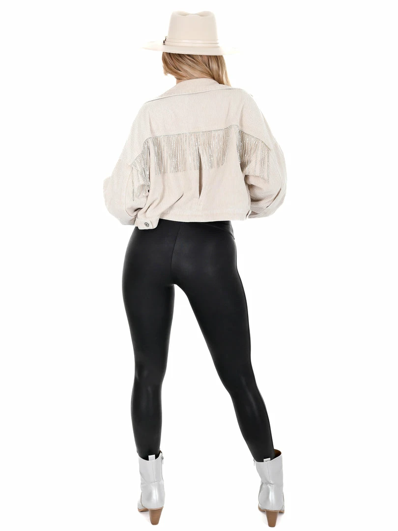 Discount 💯 Blue B For You Rhinestone Fringe Jacket 💯 14 Blue B For You Rhinestone Fringe Jacket