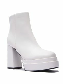 East Lion Corp Wellness Double Platform Chunky Heeled Booties