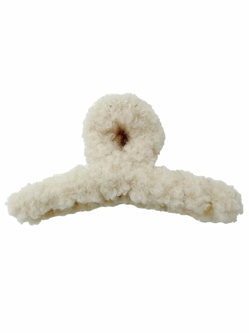 Budget 🥰 Accessories Solid Sherpa Claw Clip Hair Accessories ❤️ 1 Accessories Solid Sherpa Claw Clip Hair Accessories