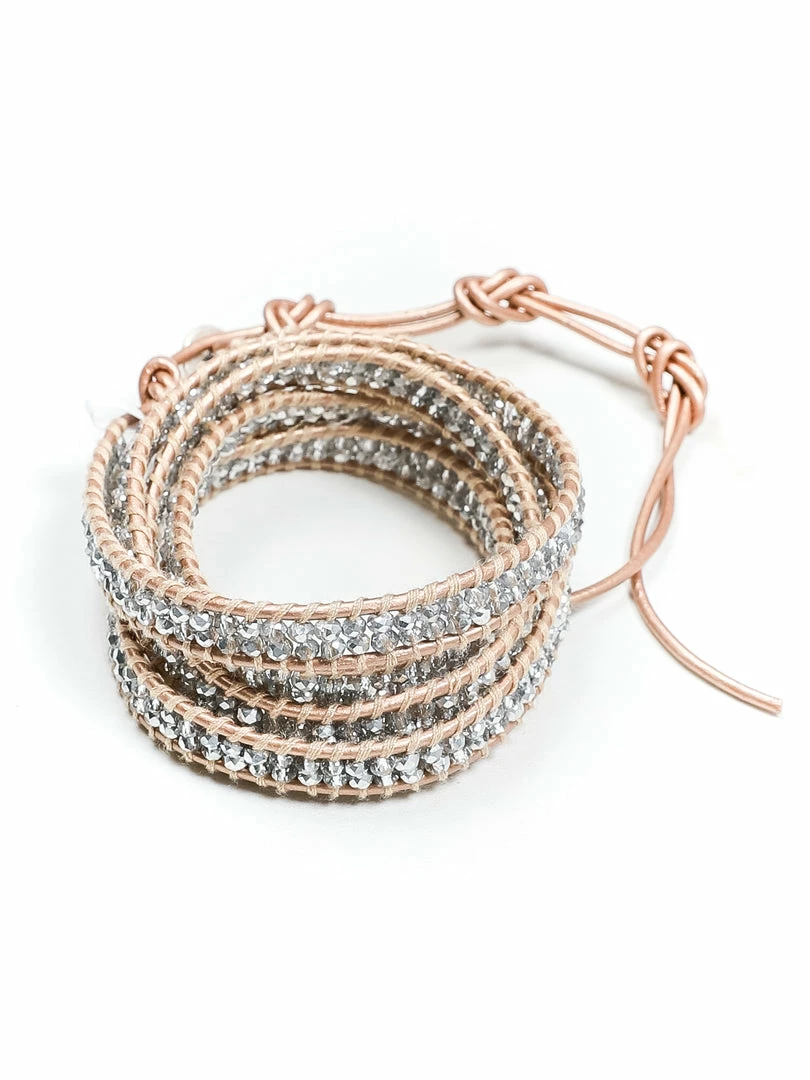 Hot Sale ๐ Jewelry Argent Leather Wrap Bracelet ๐ 1 Jewelry Argent Leather Wrap Bracelet