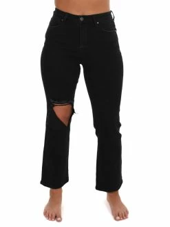 Risen Jeans Not My Name Relaxed Black Jeans