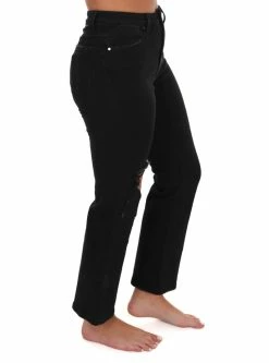 Risen Jeans Not My Name Relaxed Black Jeans