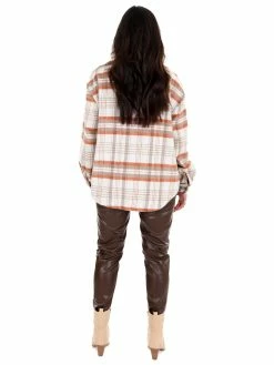 Love Tree Pretty In Plaid Shacket Tops