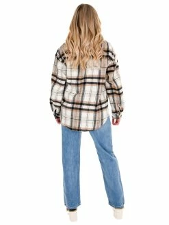 Love Tree Pretty In Plaid Shacket Tops