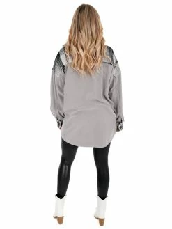 Cheap 🎉 Illa Illa Daydreaming Fleece Contrast Shacket 🤩 27 Illa Illa Daydreaming Fleece Contrast Shacket