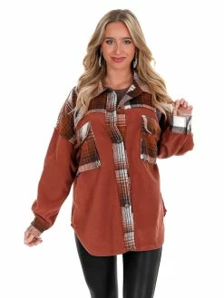 Cheap 🎉 Illa Illa Daydreaming Fleece Contrast Shacket 🤩 30 Illa Illa Daydreaming Fleece Contrast Shacket