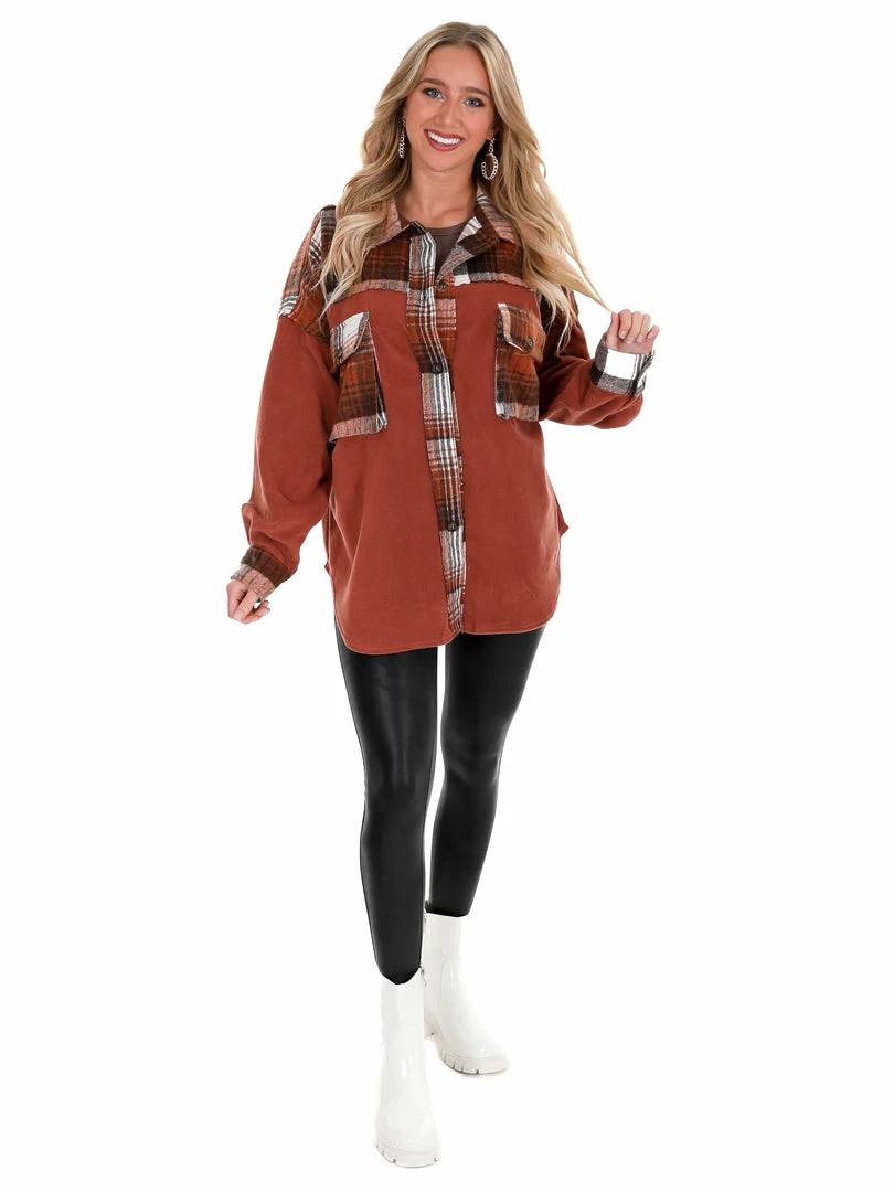 Cheap 🎉 Illa Illa Daydreaming Fleece Contrast Shacket 🤩 11 Illa Illa Daydreaming Fleece Contrast Shacket