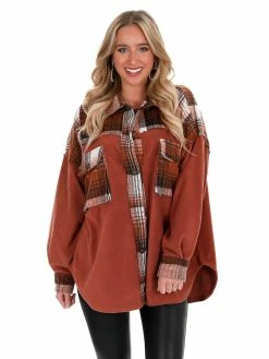 Cheap 🎉 Illa Illa Daydreaming Fleece Contrast Shacket 🤩 28 Illa Illa Daydreaming Fleece Contrast Shacket