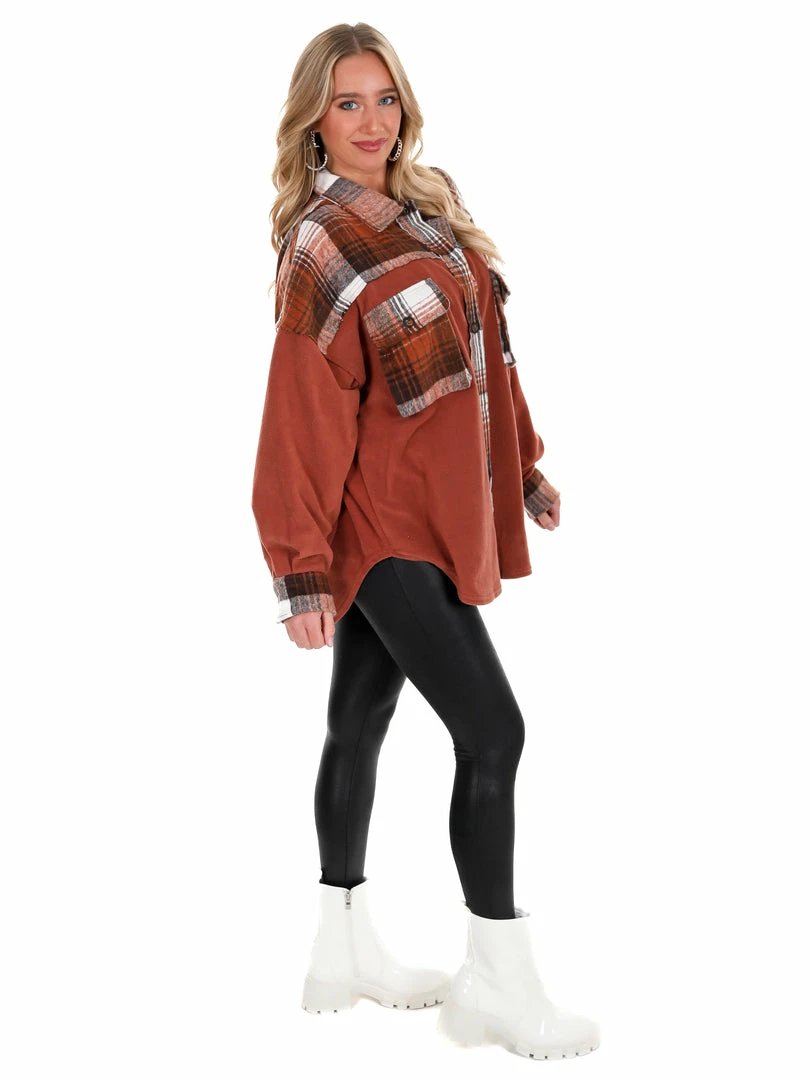 Cheap 🎉 Illa Illa Daydreaming Fleece Contrast Shacket 🤩 13 Illa Illa Daydreaming Fleece Contrast Shacket