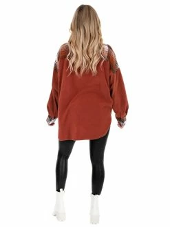 Cheap 🎉 Illa Illa Daydreaming Fleece Contrast Shacket 🤩 34 Illa Illa Daydreaming Fleece Contrast Shacket