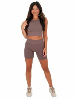 NikiBiki JB Fit Race Is On Pewter Highwaist Biker Shorts