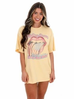 Livy Lu Rolling Stones World's Greatest Band Thrifted Tee T-Shirts