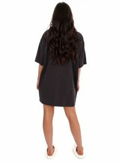 Livy Lu Rolling Stones USA Flag Lick Off Oversized Distressed Tee