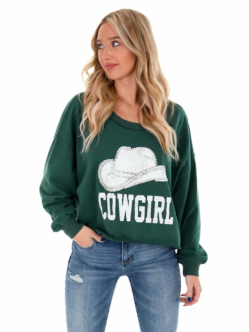 Flash Sale ๐ Peach Love California Rhinestone Cowgirl Sweatshirt Tops ๐ 9 Peach Love California Rhinestone Cowgirl Sweatshirt Tops