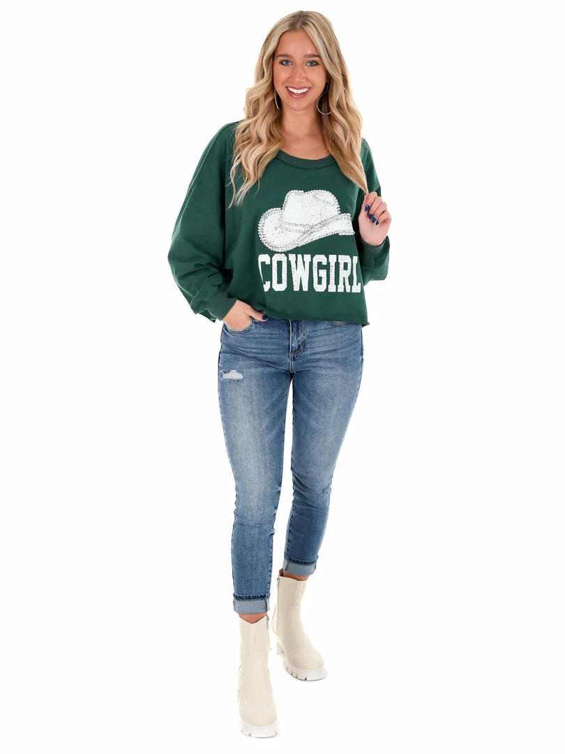 Flash Sale ๐ Peach Love California Rhinestone Cowgirl Sweatshirt Tops ๐ 12 Peach Love California Rhinestone Cowgirl Sweatshirt Tops