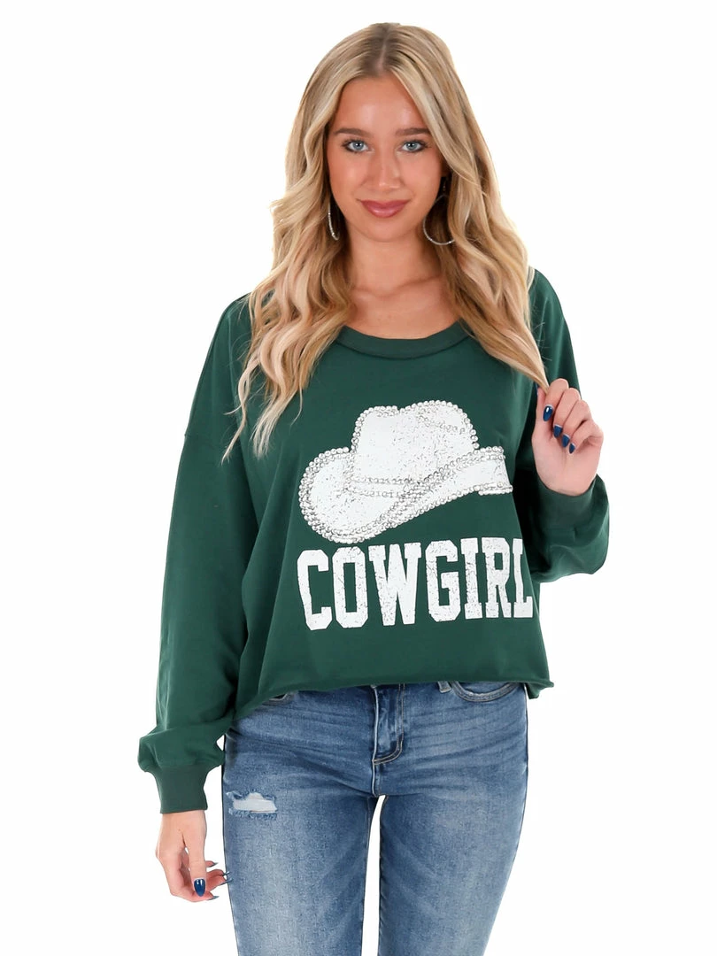 Flash Sale ๐ Peach Love California Rhinestone Cowgirl Sweatshirt Tops ๐ 13 Peach Love California Rhinestone Cowgirl Sweatshirt Tops