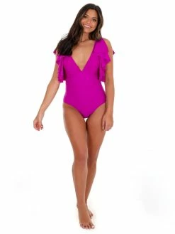 Promo ❤️ Davi & Dani Beach Chic Ruffle Sleeve One Piece 🩱 Swimsuit 🥰 11 Davi & Dani Beach Chic Ruffle Sleeve One Piece Swimsuit