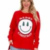 Pressbox Merry Christmas Smiley Pullover Sale