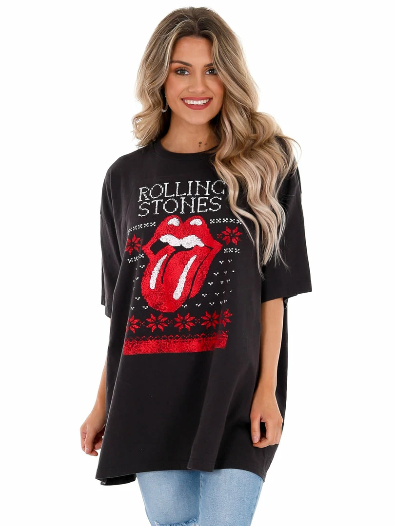 Best Pirce ๐ Apparel Sale Rolling Stones Norway Sweater Oversized Distressed Tee ๐ 7 Apparel Sale Rolling Stones Norway Sweater Oversized Distressed Tee