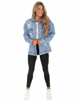Josie's Boutique Apparel TENN Chenille Denim Jacket