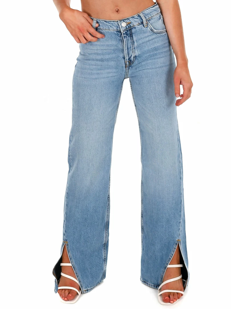 Outlet β Free People Vintage Light Long Lines Slit Straight π Jeans Bottoms π 1 Free People Vintage Light Long Lines Slit Straight Jeans Bottoms