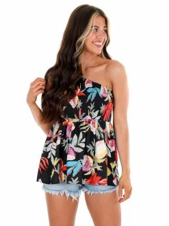 Jodifl Easy To Love Floral One Shoulder Top Sale