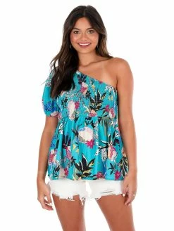 Jodifl Easy To Love Floral One Shoulder Top Sale