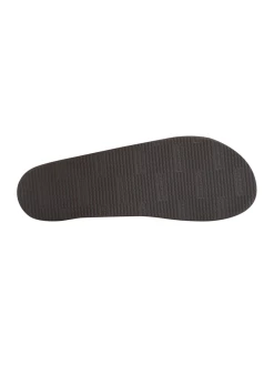 Footwear Rainbows Narrow Strap Four Layer Leather Wedge - Black