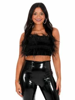 Best deal ๐ Blue B Girly Girl Fur Cami Crop Top Tops ๐ 21 Blue B Girly Girl Fur Cami Crop Top Tops