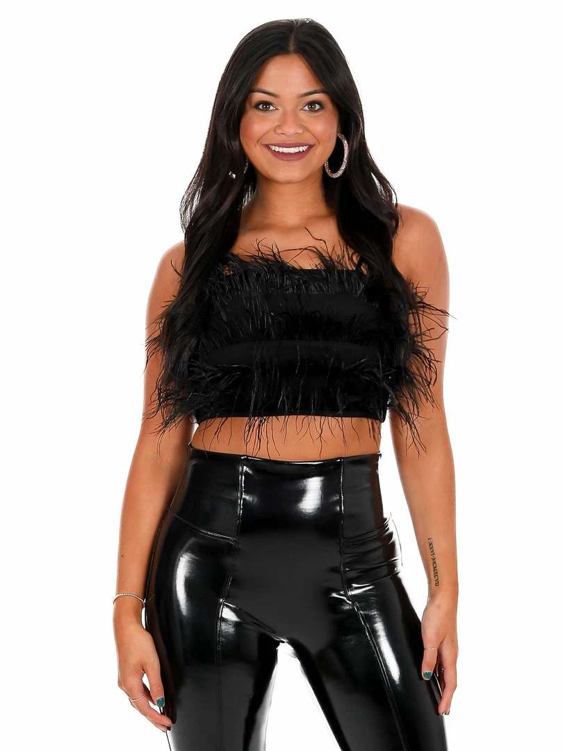 Best deal ๐ Blue B Girly Girl Fur Cami Crop Top Tops ๐ 3 Blue B Girly Girl Fur Cami Crop Top Tops