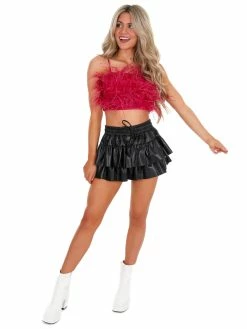 Best deal ๐ Blue B Girly Girl Fur Cami Crop Top Tops ๐ 35 Blue B Girly Girl Fur Cami Crop Top Tops