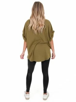 Blue B Right Now Studded Top Tops