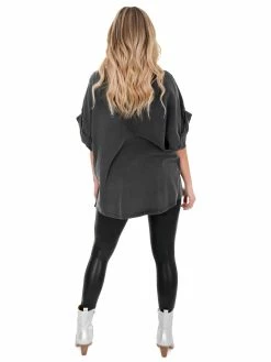 Blue B Right Now Studded Top Tops