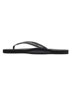Footwear Crystal Collection Leather Sandal - Black