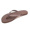 Footwear Crystal Collection Leather Sandal - Expresso