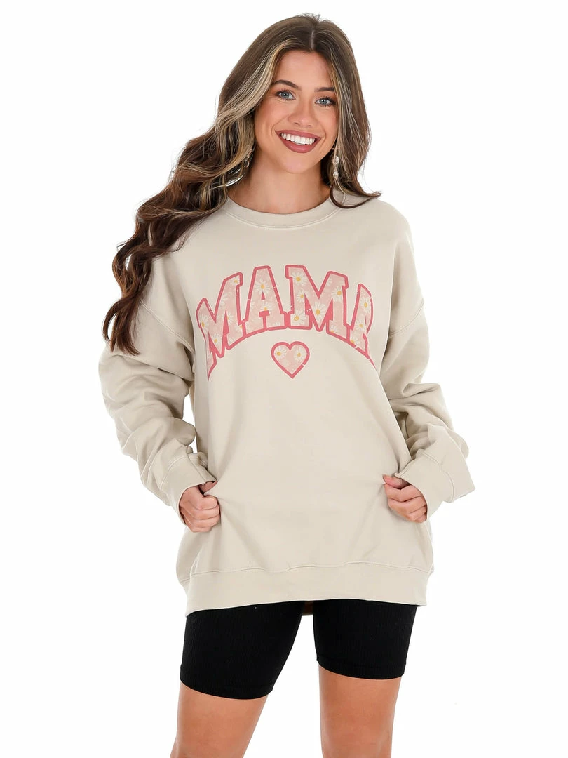 Wholesale โ๏ธ WKNDER Los Angeles Mama Daisy Floral Graphic Sweatshirt T-Shirts ๐ 1 WKNDER Los Angeles Mama Daisy Floral Graphic Sweatshirt T-Shirts